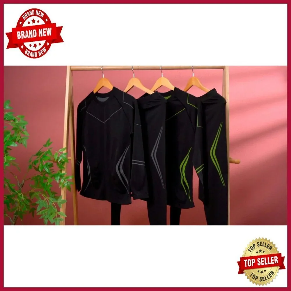 Men's Thermal Base Layer Set Quick Drying Moisture Wicking Winter Sports
